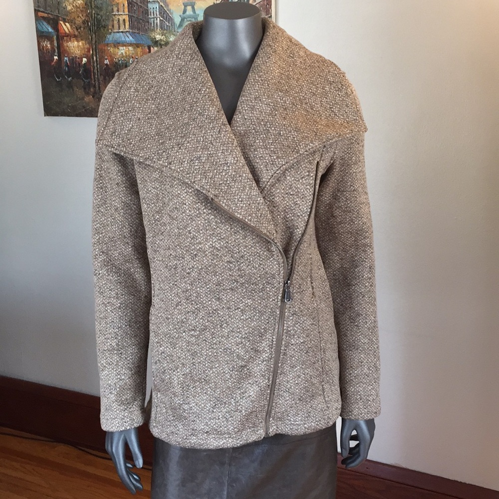 Women’s Sweater Fleece Asymmetrical Jacket